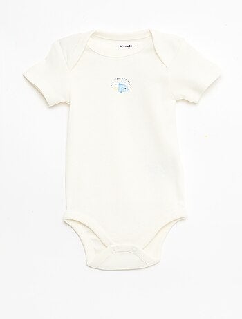 Set di 5 body a maniche corte in cotone