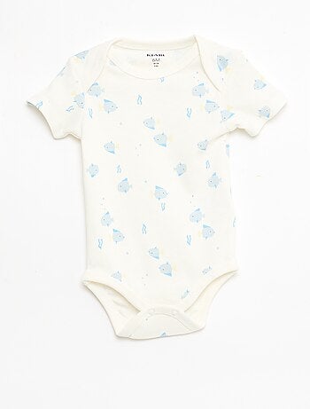 Set di 5 body a maniche corte in cotone