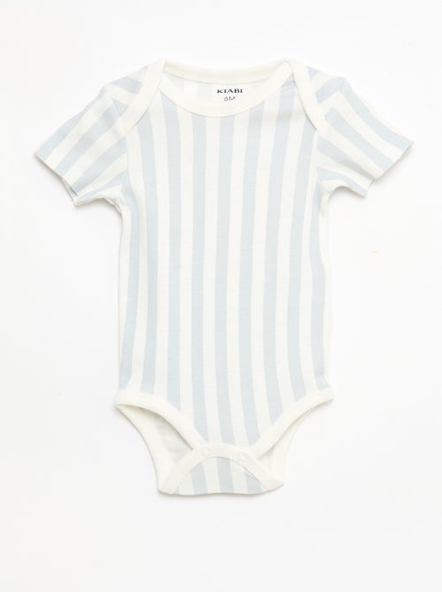 Set di 5 body a maniche corte in cotone - Kiabi Set di 5 body a maniche corte in cotone - Kiabi