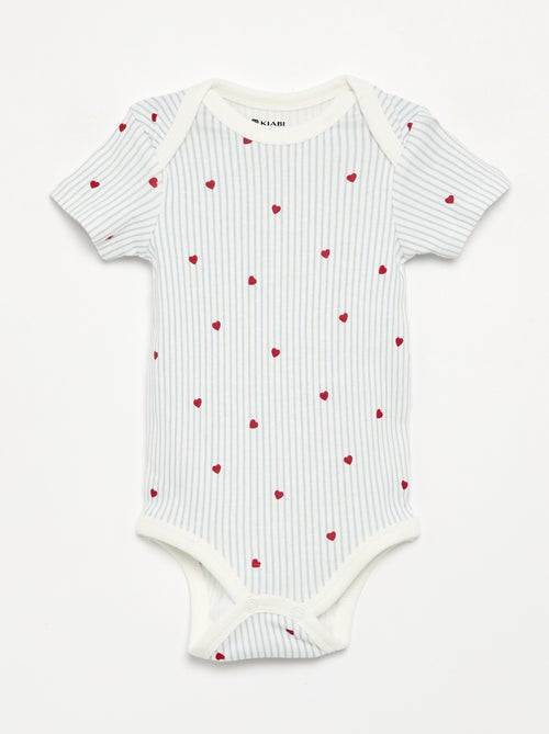 Set di 5 body a maniche corte in cotone - Kiabi Set di 5 body a maniche corte in cotone - Kiabi