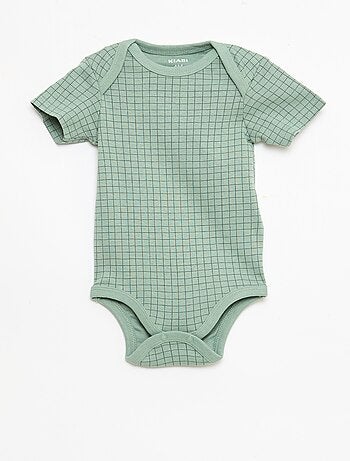 Set di 5 body a maniche corte in cotone