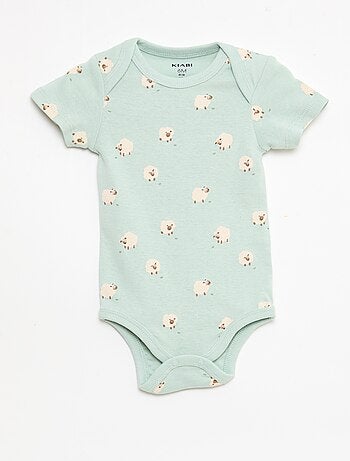 Set di 5 body a maniche corte in cotone