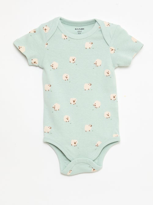 Set di 5 body a maniche corte in cotone - Kiabi