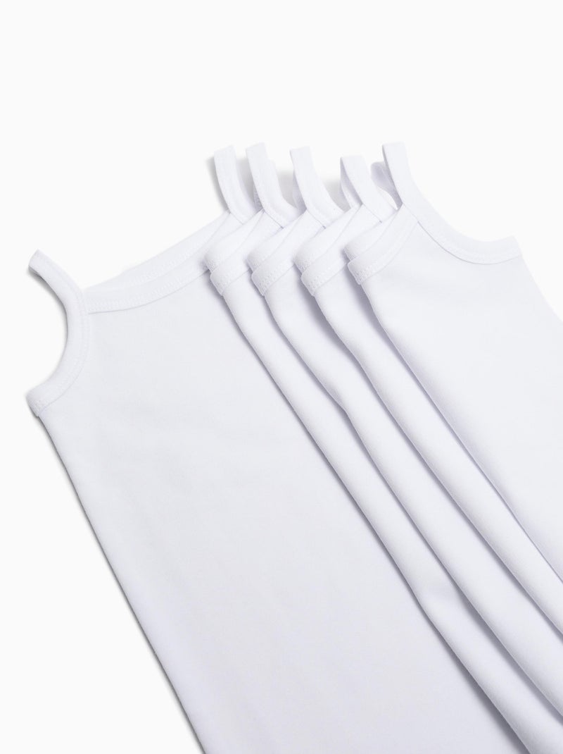 Set di 5 body con cinghie, MO Fashion Bianco - Kiabi