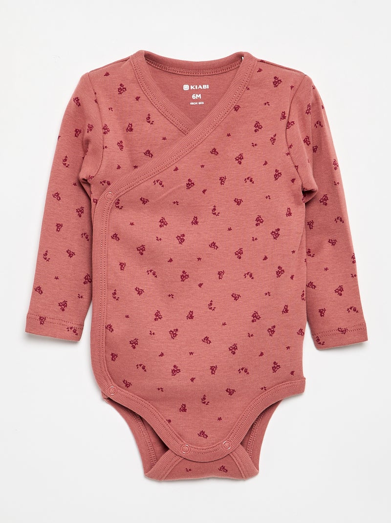 Set di 5 body stampati in cotone Rosa - Kiabi