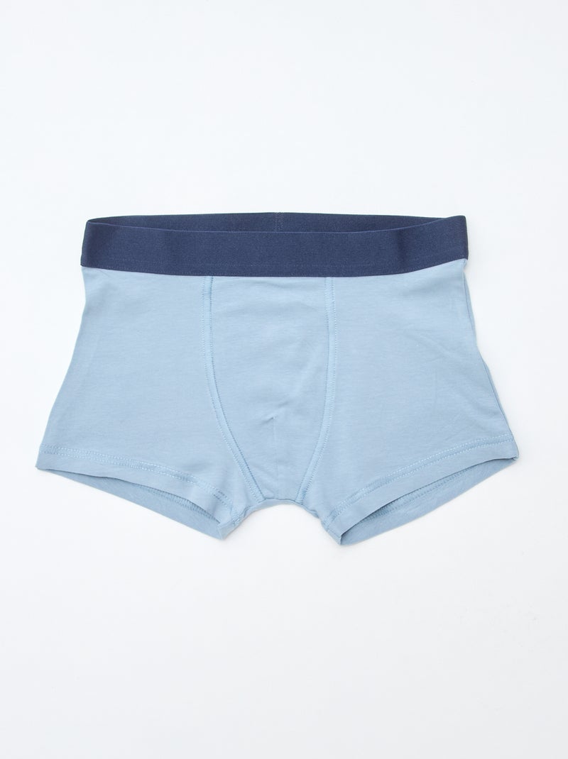 Set di 5 boxer da uomo con motivi fantasia Blu - Kiabi