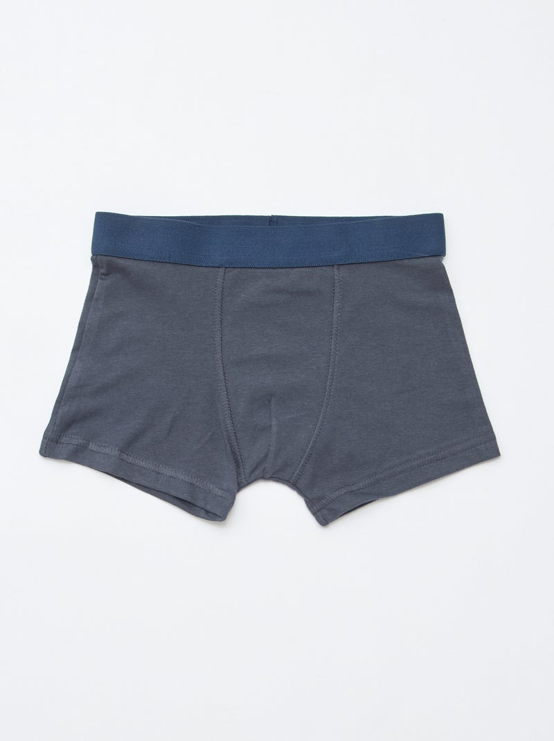 Set di 5 boxer da uomo con motivi fantasia Grigio - Kiabi
