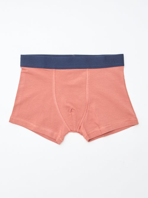 Set di 5 boxer tinta unita e stampati - Kiabi