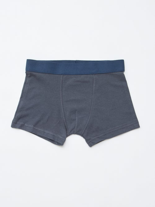 Set di 5 boxer tinta unita e stampati - Kiabi