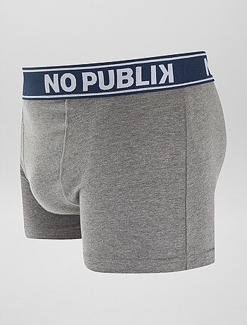 Set di 5 boxer tinta unita 'No Publik'