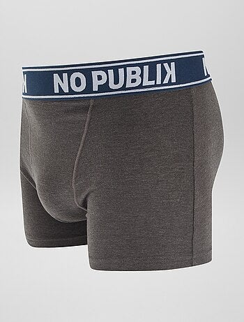 Set di 5 boxer tinta unita 'No Publik'