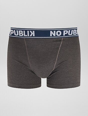 Set di 5 boxer tinta unita 'No Publik'