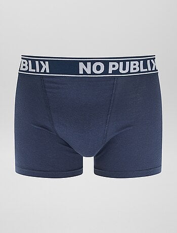 Set di 5 boxer tinta unita 'No Publik'