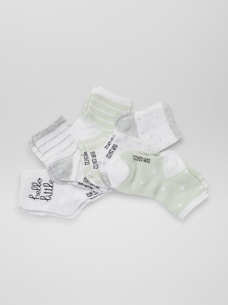 Set di 5 calzini BIANCO - Kiabi