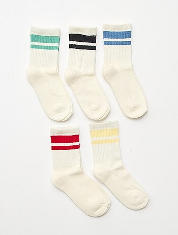 Set di 5 calzini in cotone