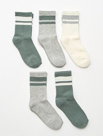 Set di 5 calzini in cotone