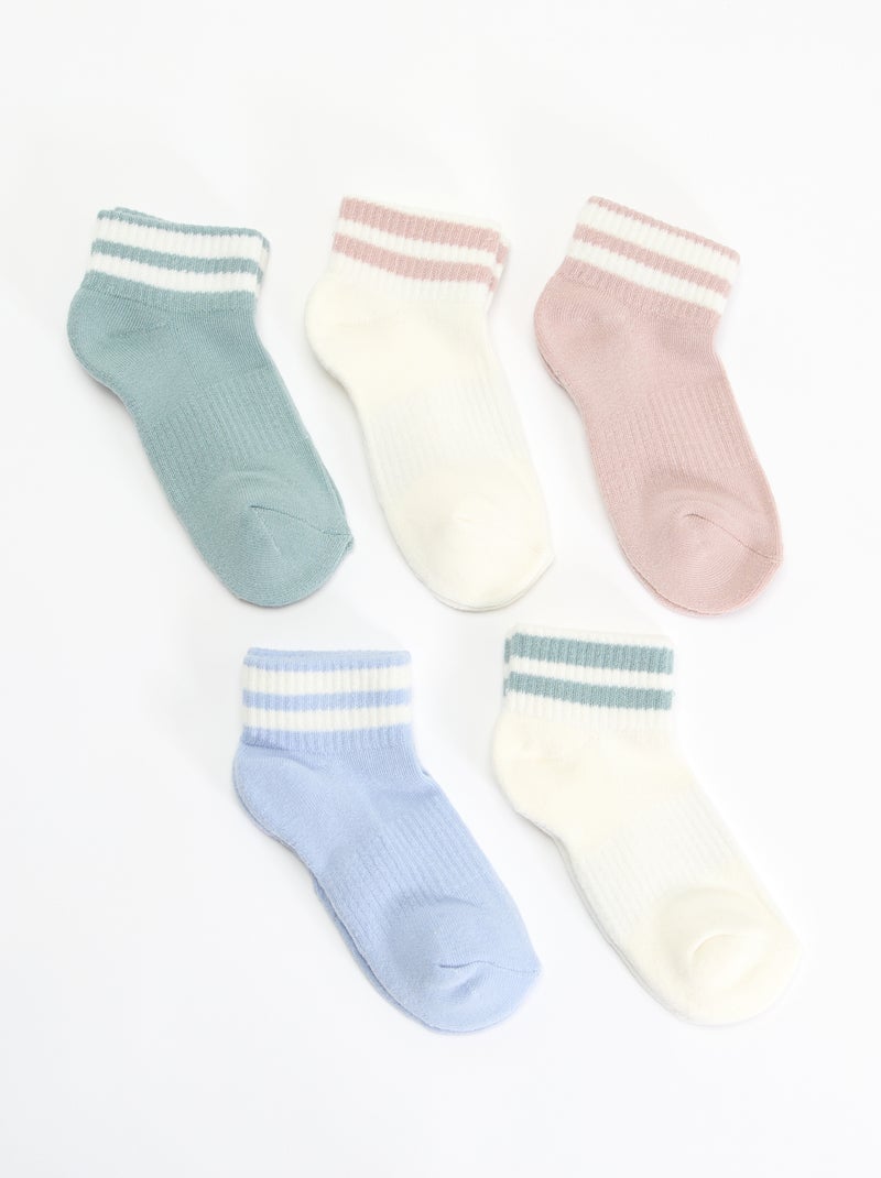 Set di 5 calzini sportivi Blu - Kiabi