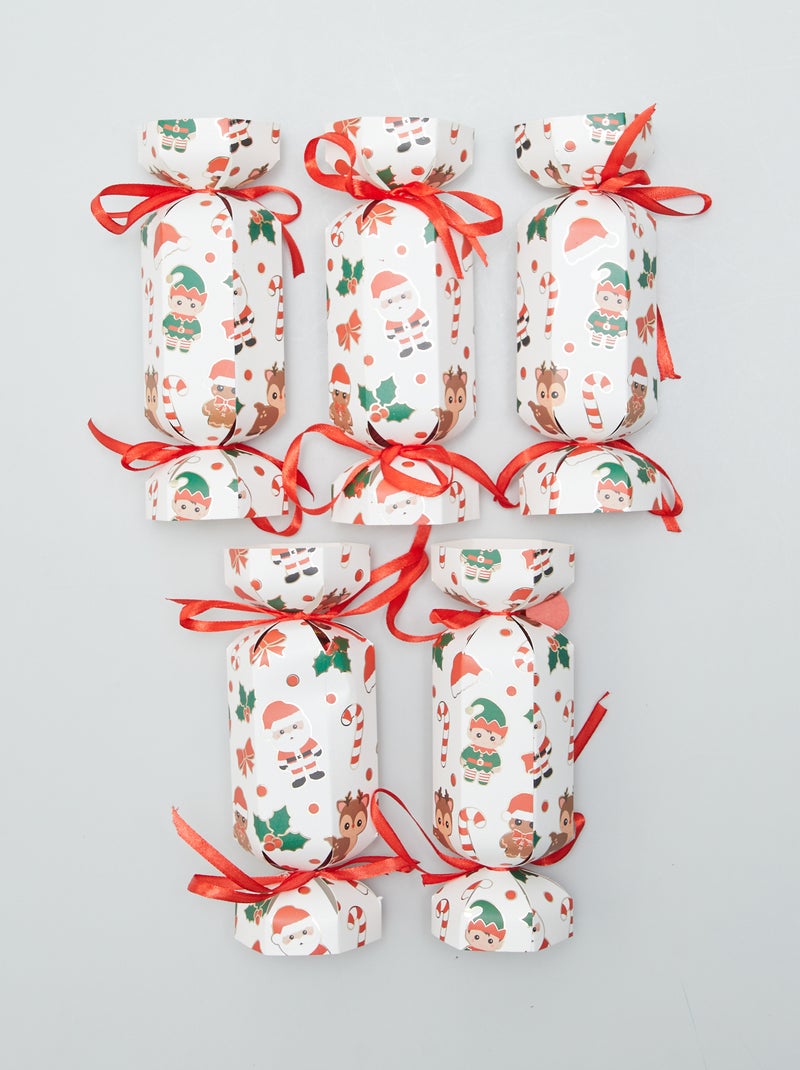Set di 5 Christmas cracker BIANCO - Kiabi