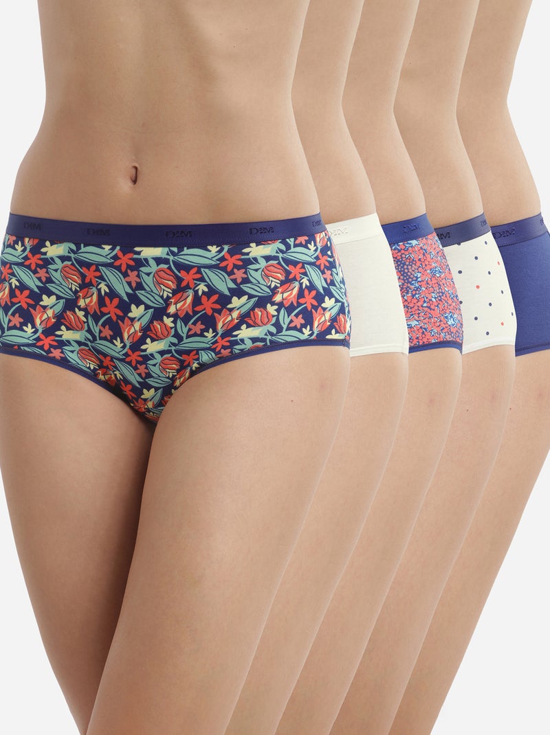 Set di 5 culotte 'DIM pockets' BLU - Kiabi