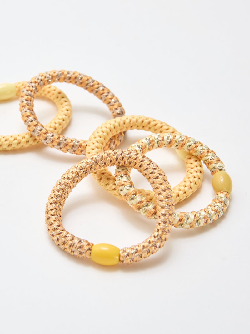 Set di 5 elastici colorati Giallo - Kiabi