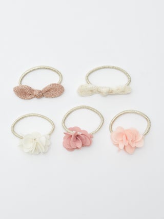 Set di 5 elastici da cerimonia