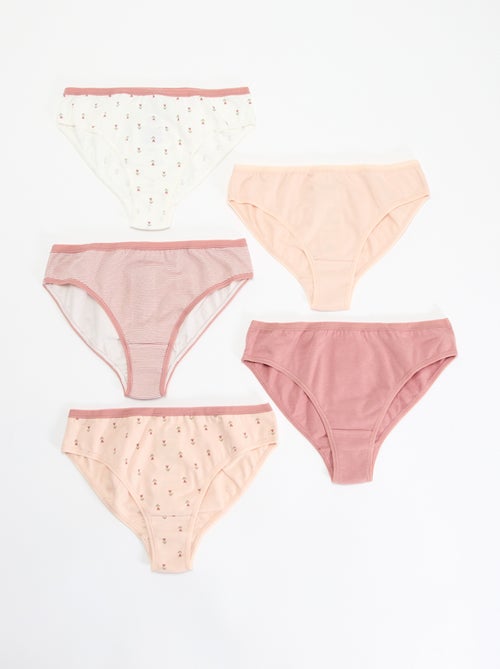 Set di 5 mutandine stampate - Kiabi