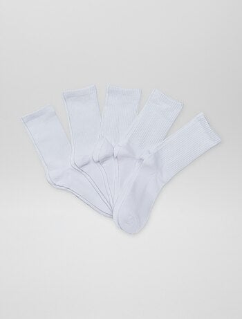 Set di 5 paia di calze alte in maglia