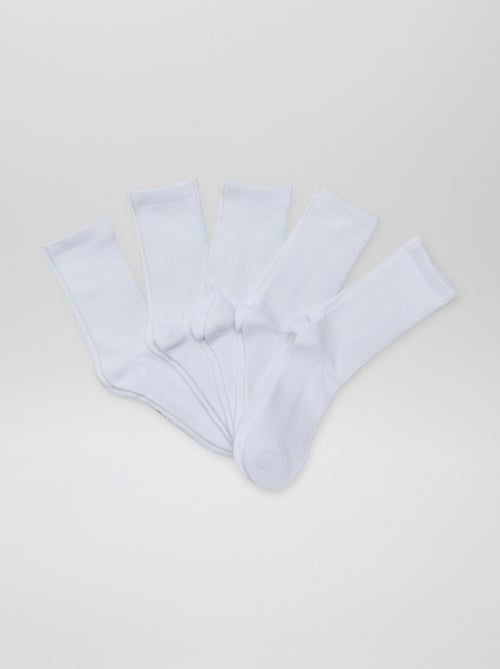 Set di 5 paia di calze alte in maglia - Kiabi