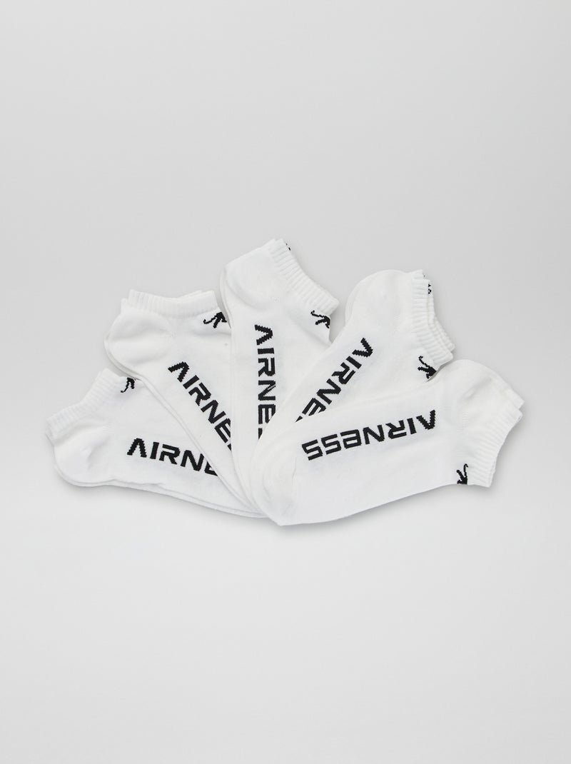 Set di 5 paia di calzini 'Airness' BIANCO - Kiabi