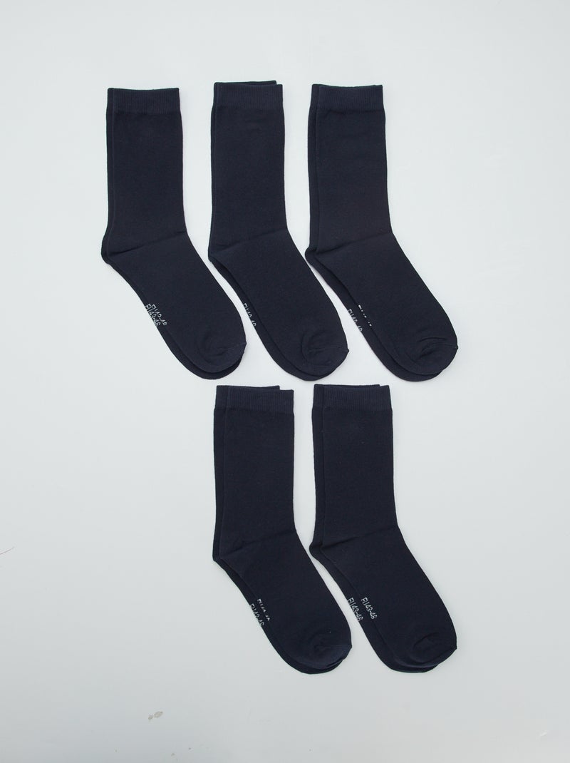 Set di 5 paia di calzini BLU - Kiabi