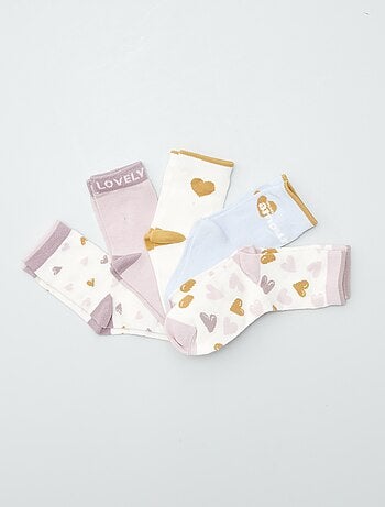 Set di 5 paia di calzini colorati!