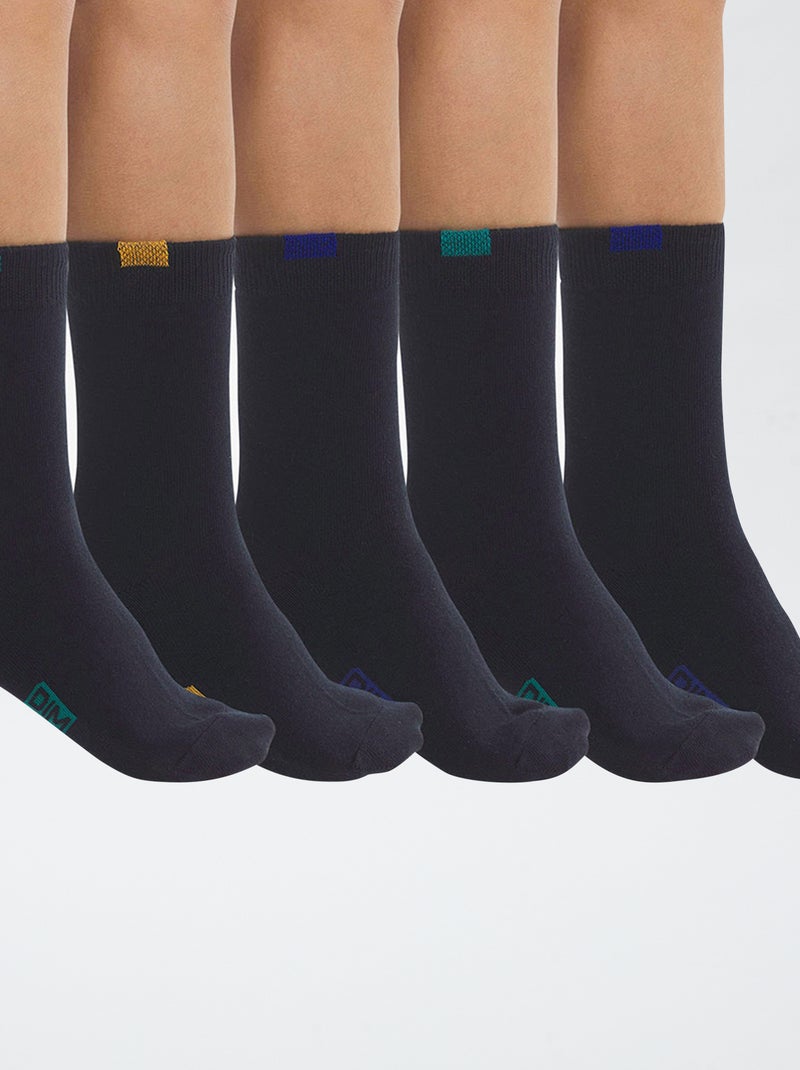 Set di 5 paia di calzini "Dim" Blu - Kiabi