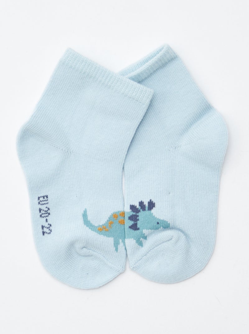 Set di 5 paia di calzini in tessuto stretch Blu - Kiabi