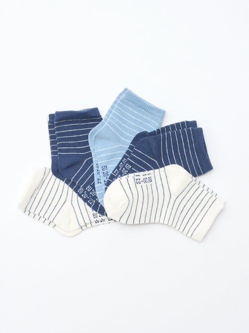 Set di 5 paia di calzini in tessuto stretch - Kiabi