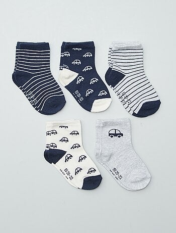 Set di 5 paia di calzini in tessuto stretch