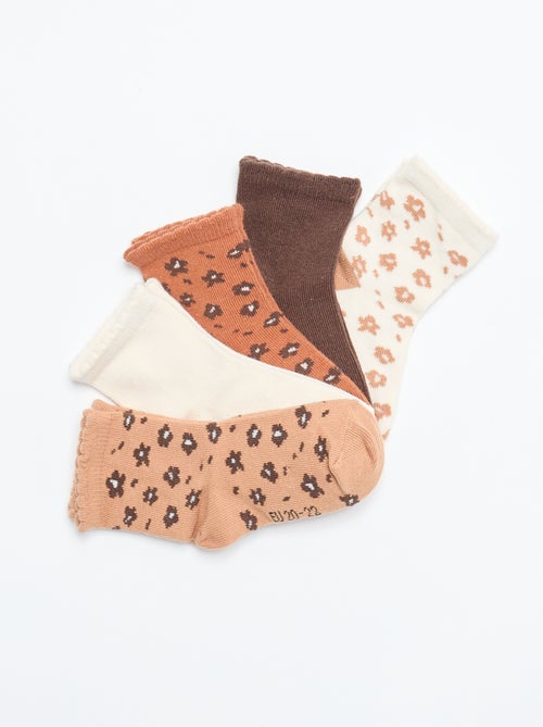 Set di 5 paia di calzini in tessuto stretch - Kiabi