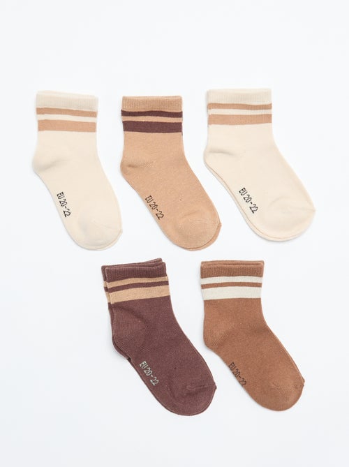 Set di 5 paia di calzini in tessuto stretch - Kiabi