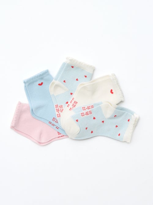 Set di 5 paia di calzini in tessuto stretch - Kiabi