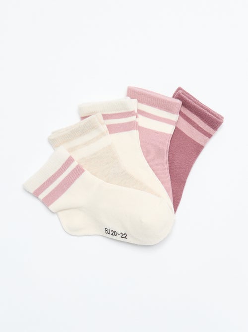Set di 5 paia di calzini in tessuto stretch - Kiabi