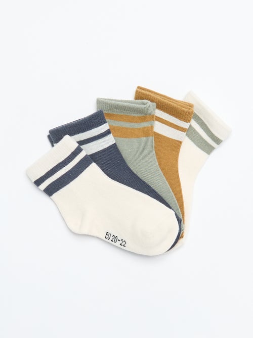 Set di 5 paia di calzini in tessuto stretch - Kiabi