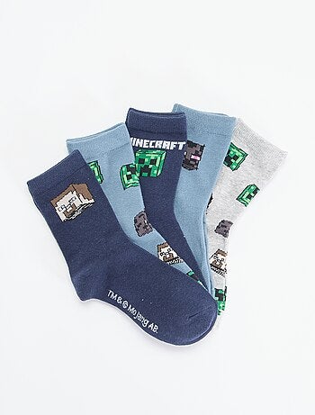 Set di 5 paia di calzini 'Minecraft'
