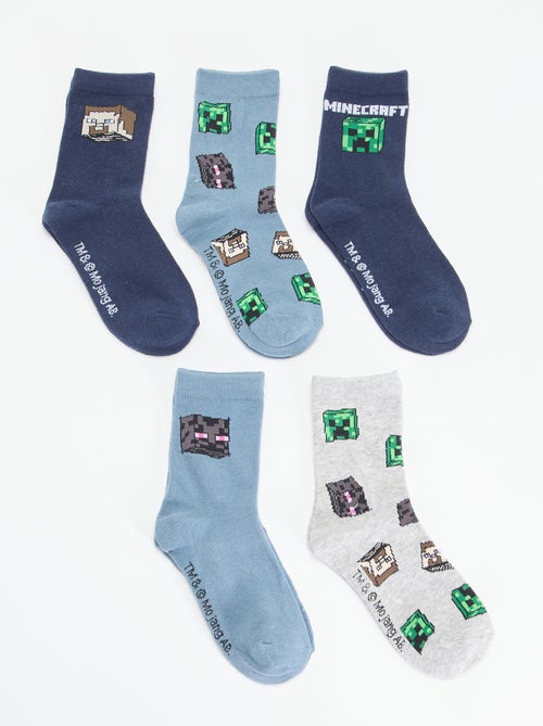 Set di 5 paia di calzini 'Minecraft' - Kiabi