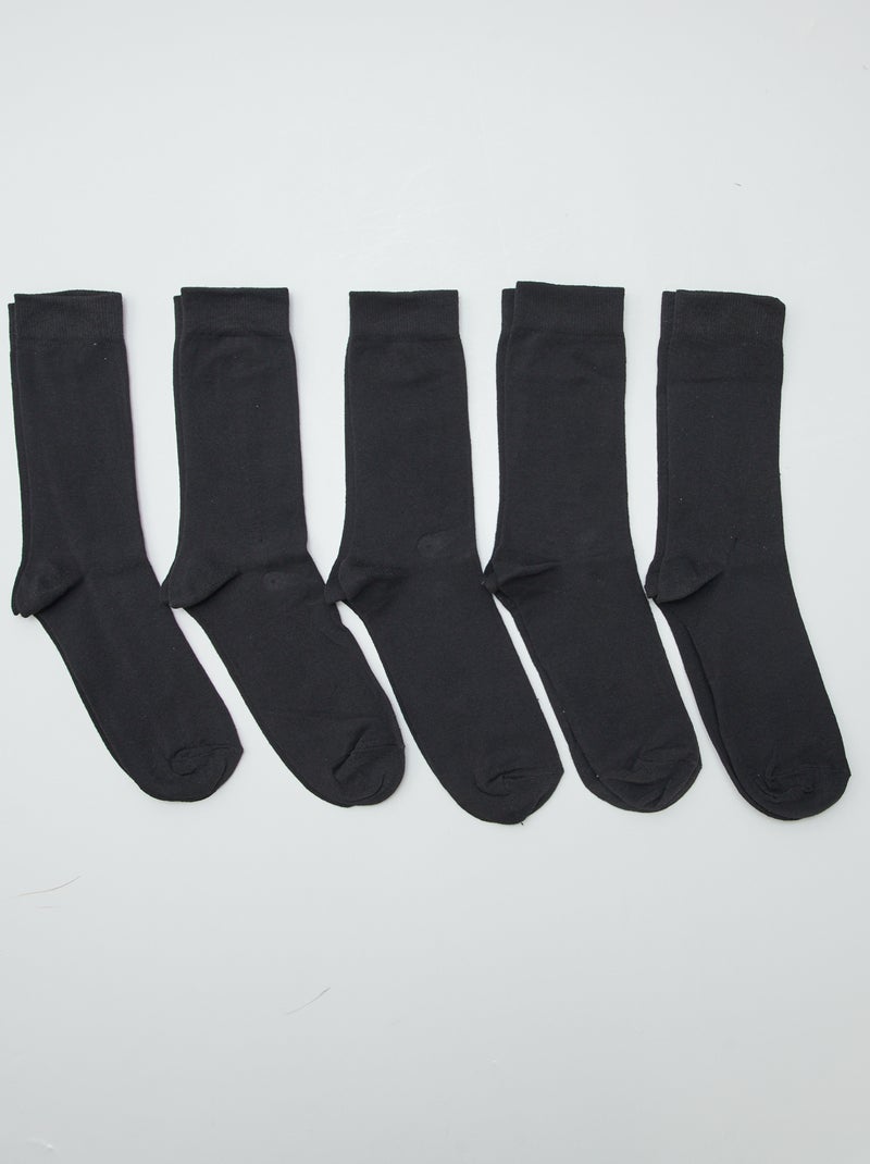 Set di 5 paia di calzini nero - Kiabi