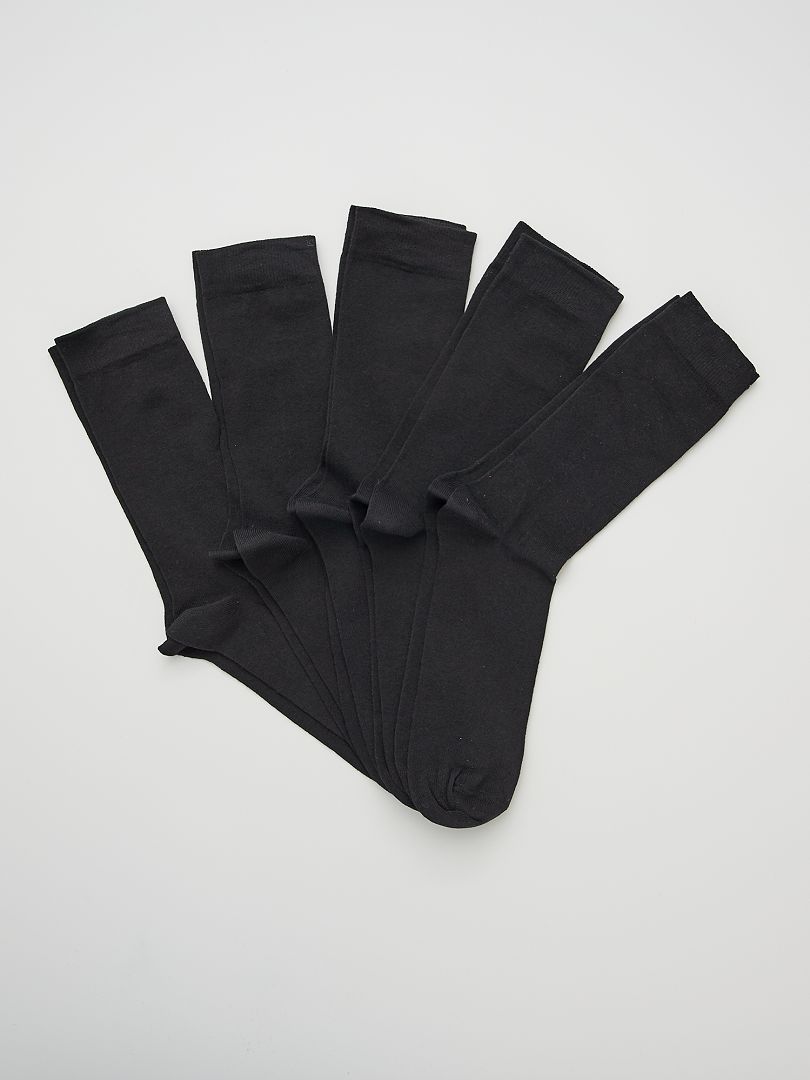 Set di 5 paia di calzini nero - Kiabi