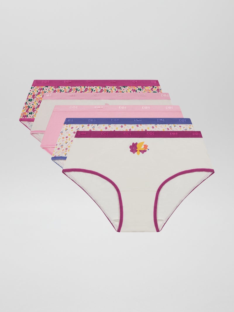Set di 5 paia di culotte 'Dim' BIANCO - Kiabi