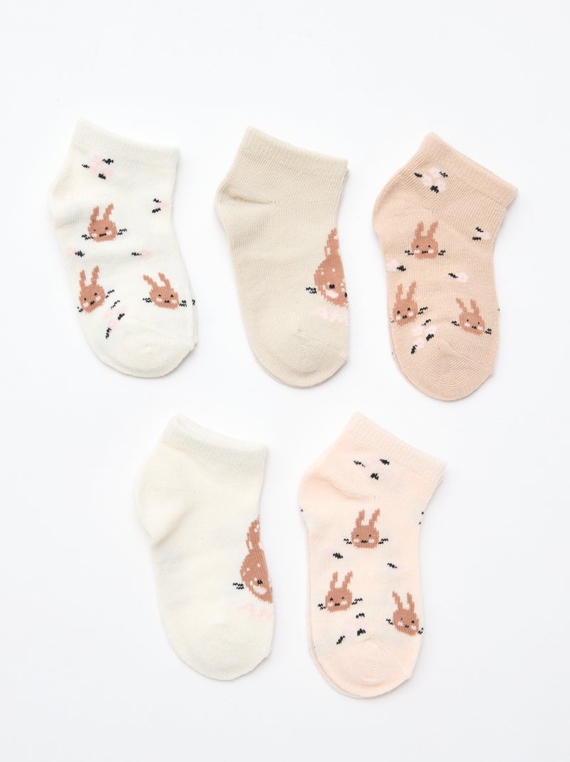 Set di 5 paia di fantasmini Beige - Kiabi