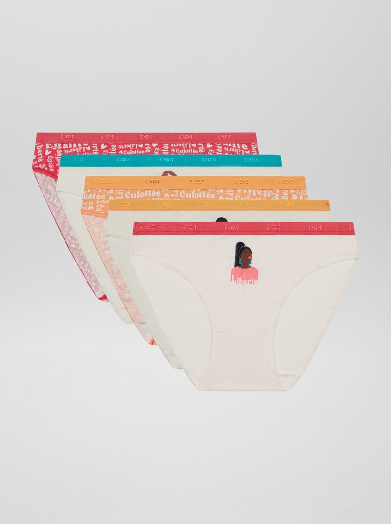 Set di 5 paia di slip 'Dim' ARANCIONE - Kiabi
