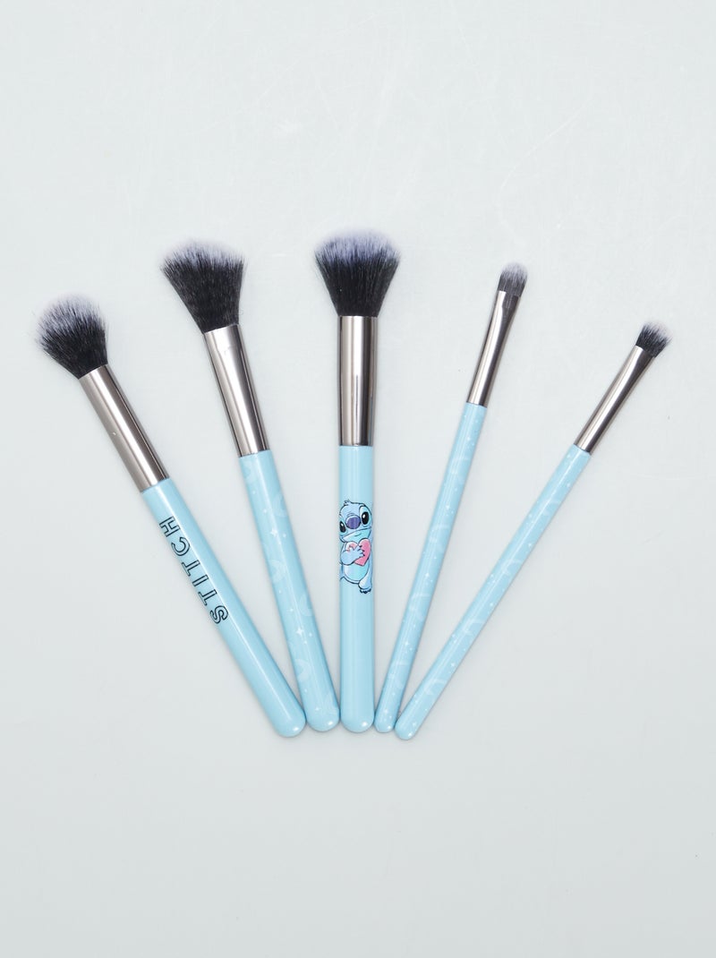 Set di 5 pennelli per make-up 'Stitch' BLU - Kiabi