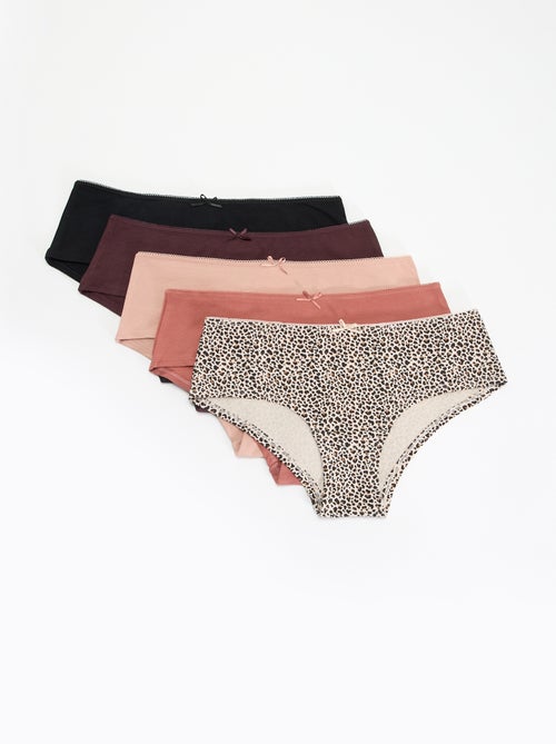 Set di 5 shorty stampati - Kiabi
