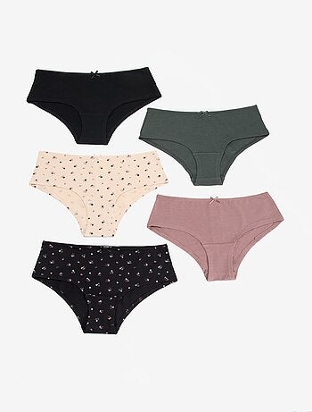 Set di 5 shorty stampati